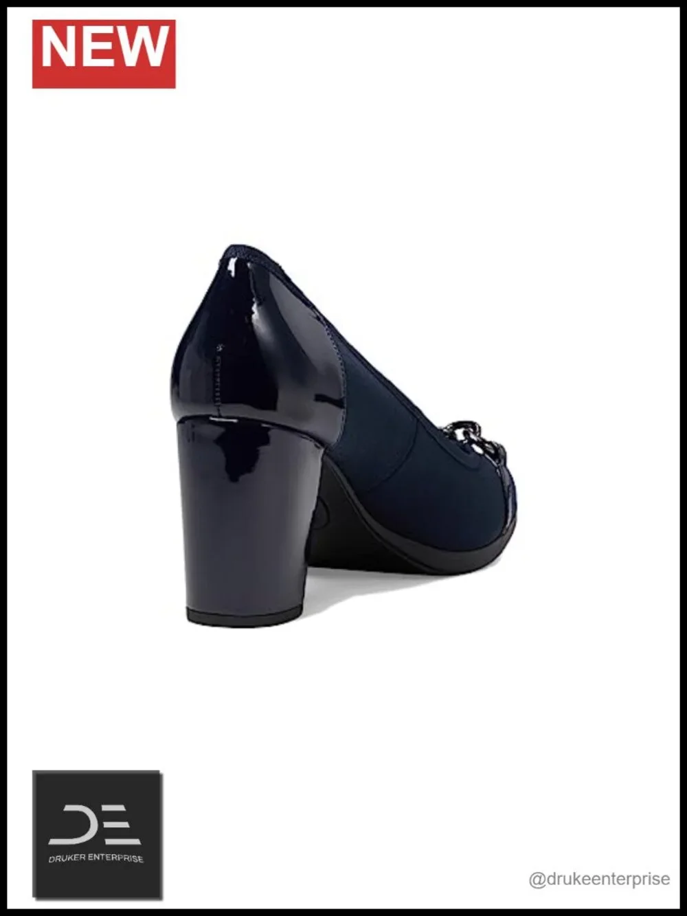 Anne Klein Celina Women's Pumps 3-Inch Block Heel Pointed Toe Slip-On